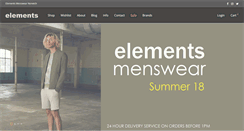 Desktop Screenshot of elementsclothing.co.uk